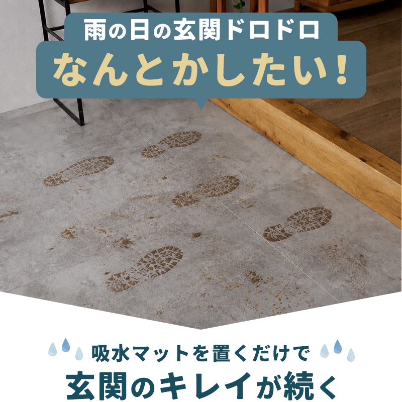 グラムスタイル 玄関マット 屋外 室内 洗える 吸水 泥落とし 滑り止め
