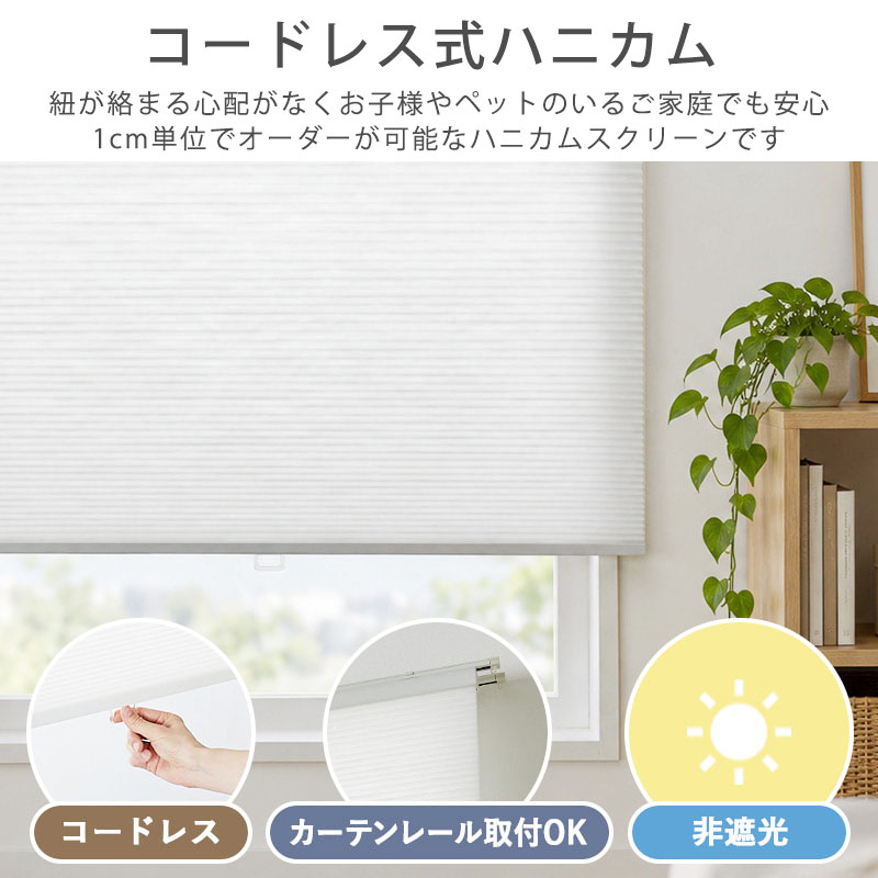 ハニカムスクリーン オーダー 安い ロールスク...の詳細画像1