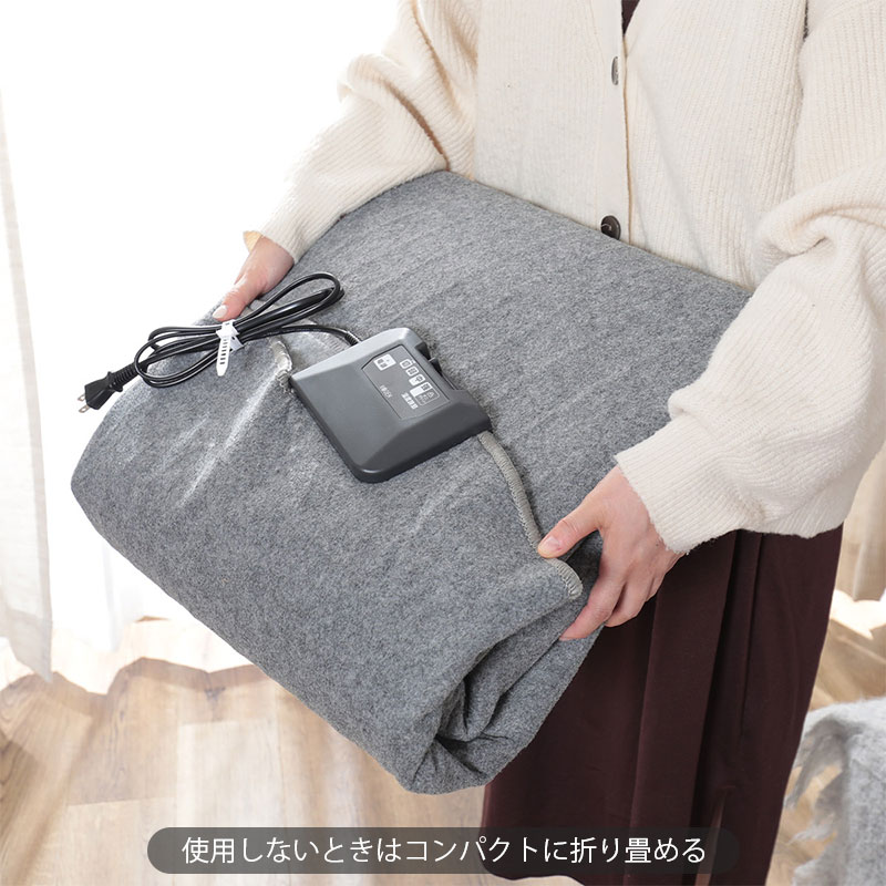 ホットカーペット 円形 176cm 丸 電気カーペット ホットマット