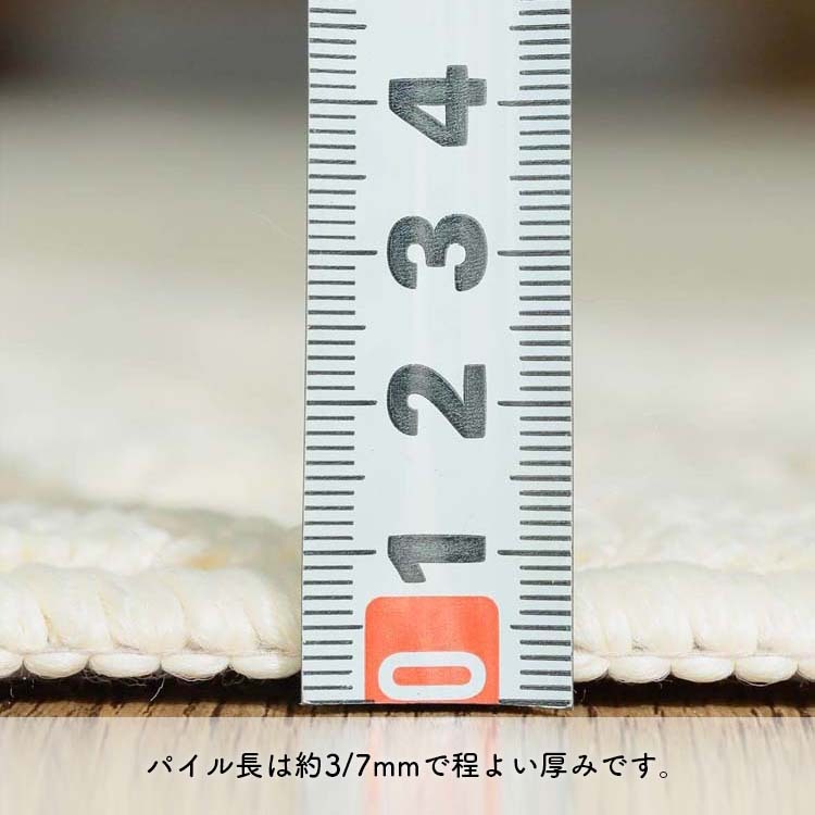 パイル長は約3/7mmで程よい厚みです。