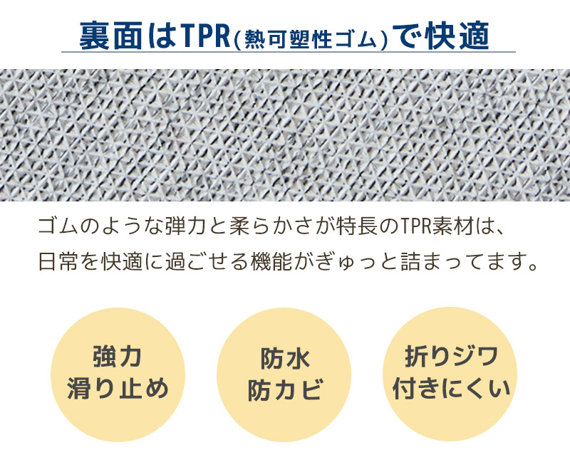 裏面はTPRで快適