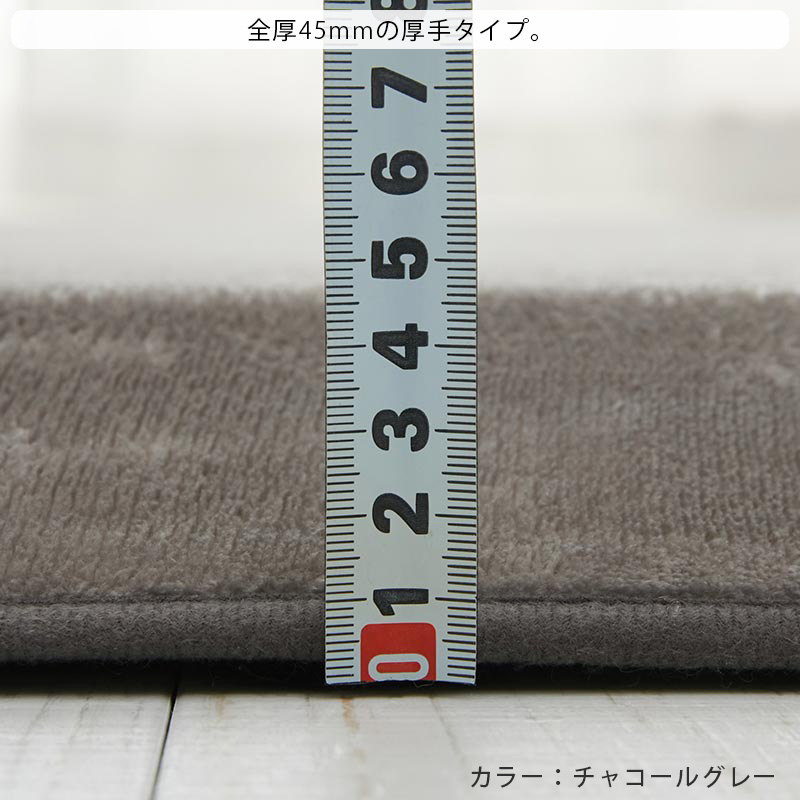 グラムスタイル ラグ カーペット ラグマット 極厚 ロボット掃除機対応