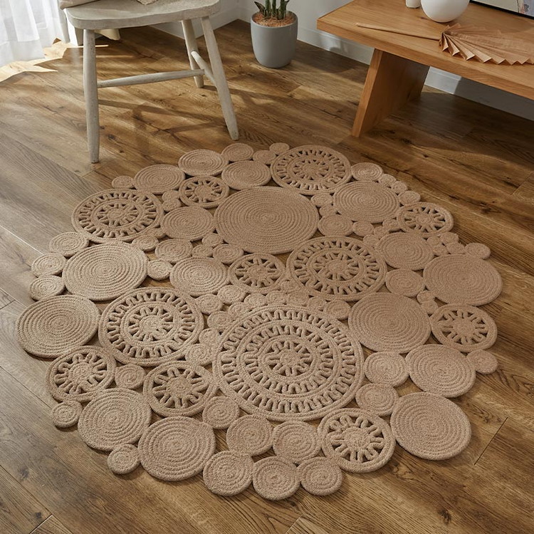 グラムスタイル 在庫処分 特価 ラグ チューブラグ 円形 120cm 丸