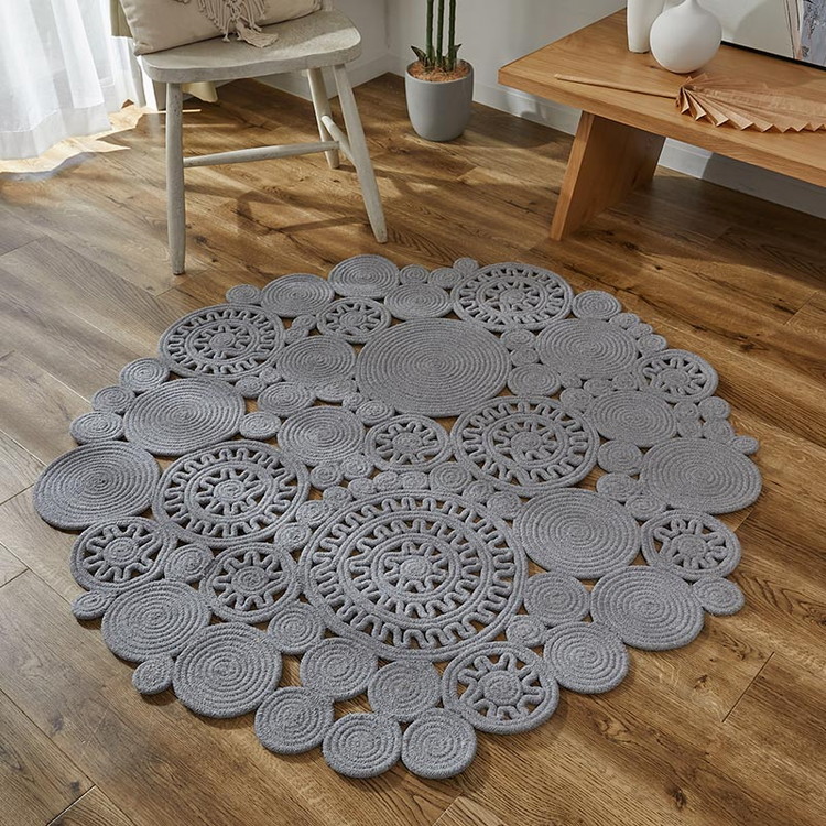 グラムスタイル 在庫処分 特価 ラグ チューブラグ 円形 120cm 丸