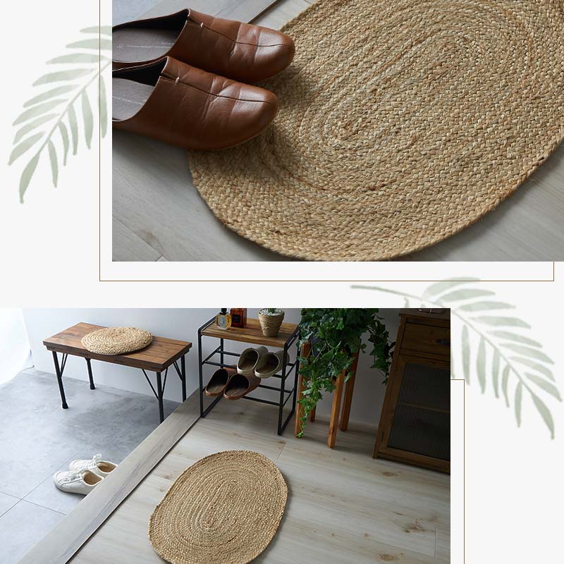 グラムスタイル ジュート 玄関マット 室内 屋内 夏用 夏 麻 麻ラグ