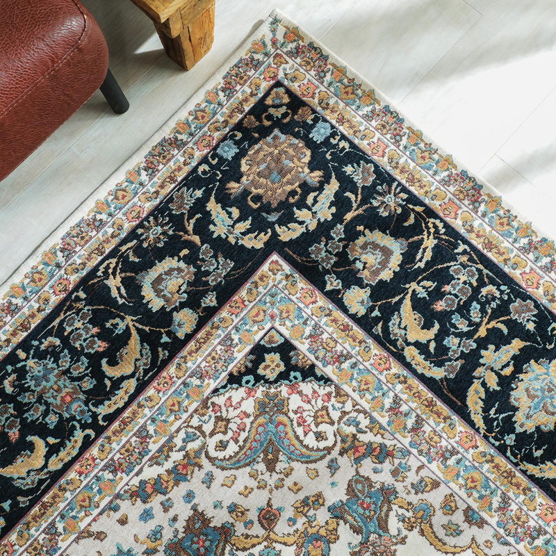 ラグ カーペット ペルシャ 風 ゴブラン織 2畳 200×200 絨毯 洗える