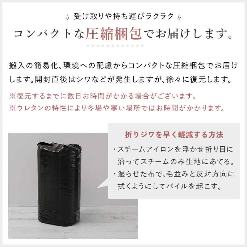 圧縮梱包について