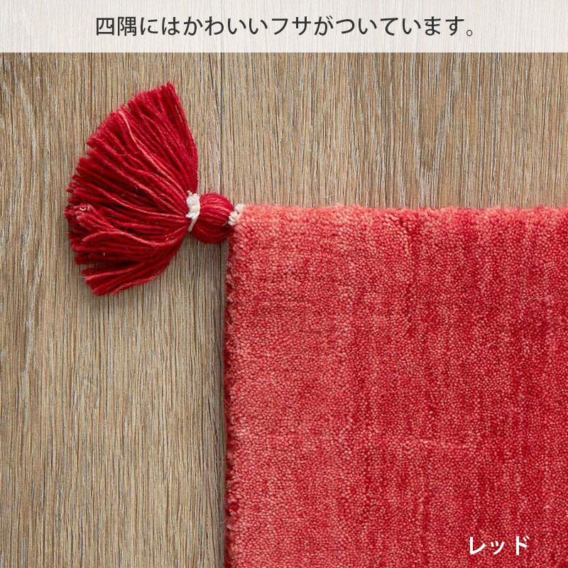 在庫処分 特価 ギャベ ギャッベ 玄関マット 屋内 室内 風水 天然素材 手織り 北欧 ニュージーランドウール / ルーミィ 50×80 cm | グラムスタイル | 16
