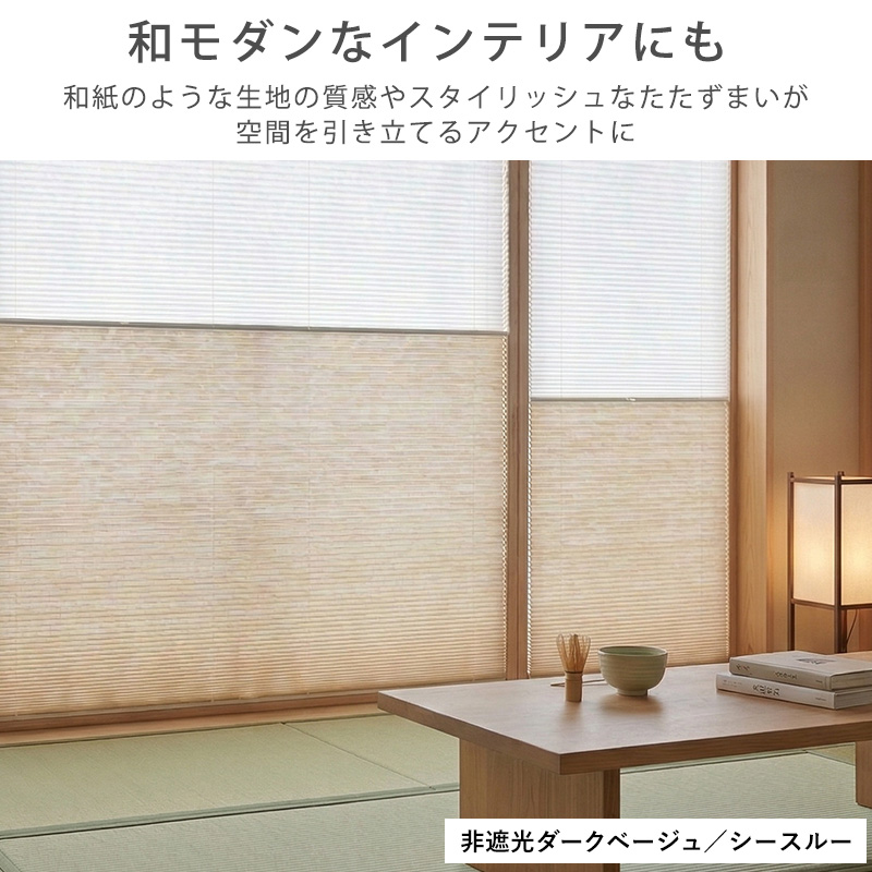 ハニカムスクリーン 採光 シースルー レース オーダー ロールスクリーン ブラインド カーテン 遮熱 断熱 保温 / 非遮光＋シースルー ツインハニカム | グラムスタイル | 19
