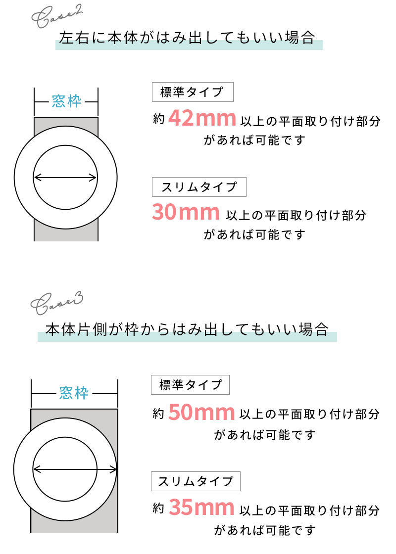 取付枠の可能幅について2