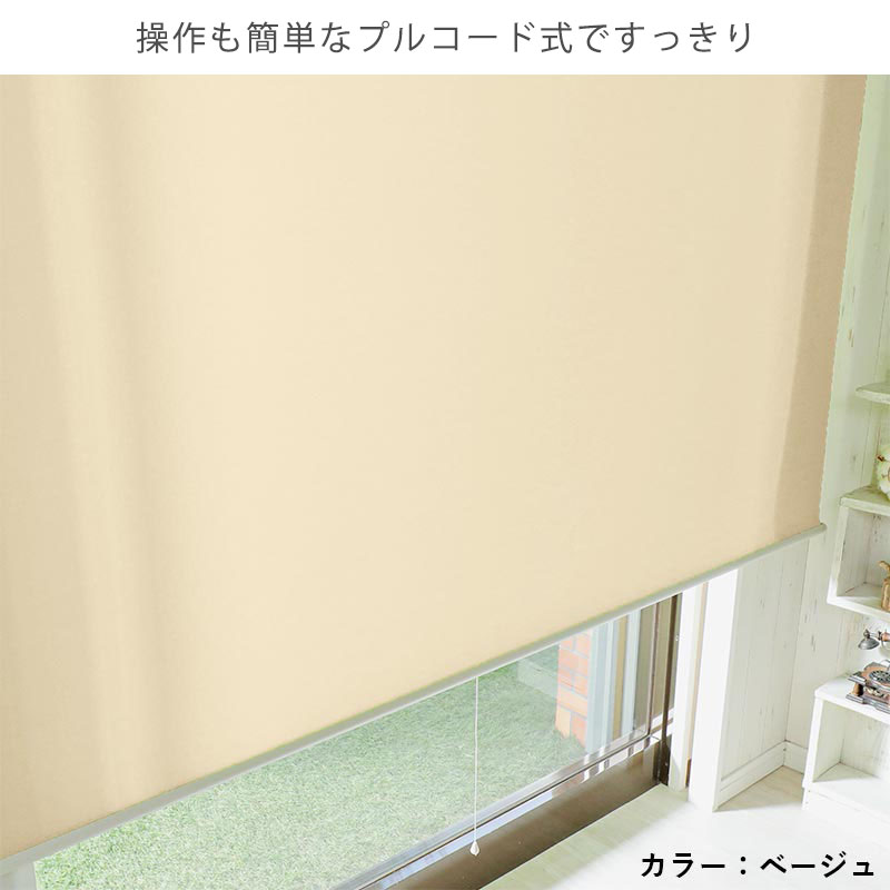 グラムスタイル ロールスクリーン 採光 非遮光 つっぱり プルコード式