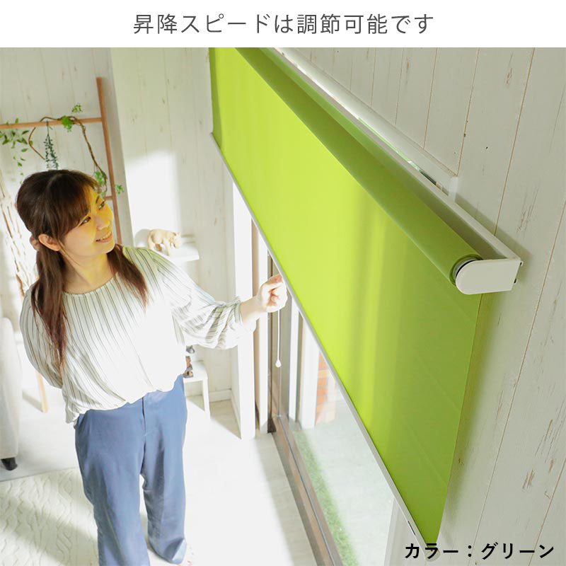 グラムスタイル ロールスクリーン 採光 非遮光 つっぱり プルコード式