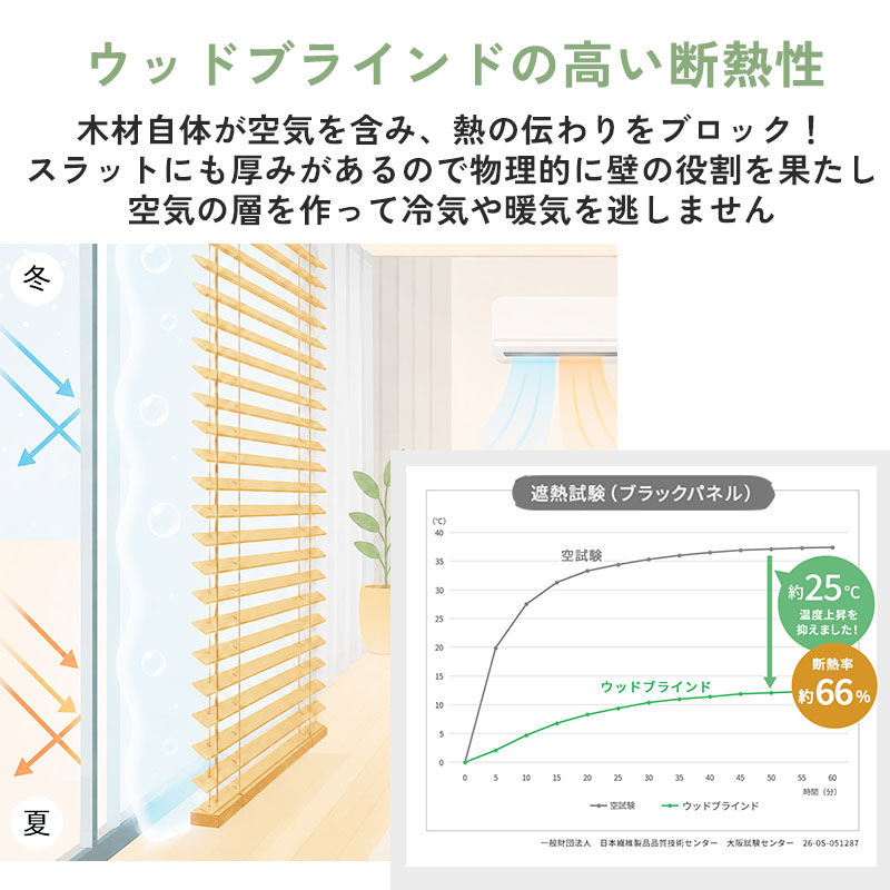 グラムスタイル ブラインド ウッドブラインド 木製 横型 オーダー