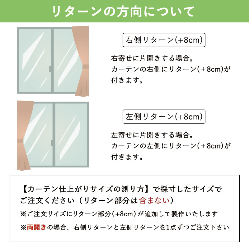 リターン方向について