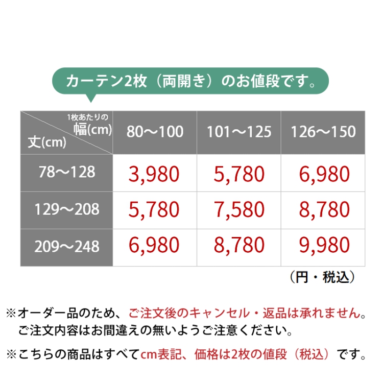 価格表