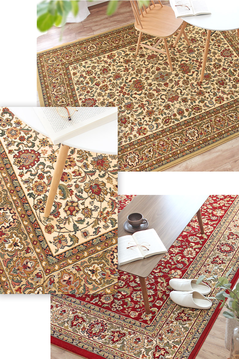 ウィルトン織ラグ 350×350cm 正方形 カーペット ベルギー製 高級 絨毯