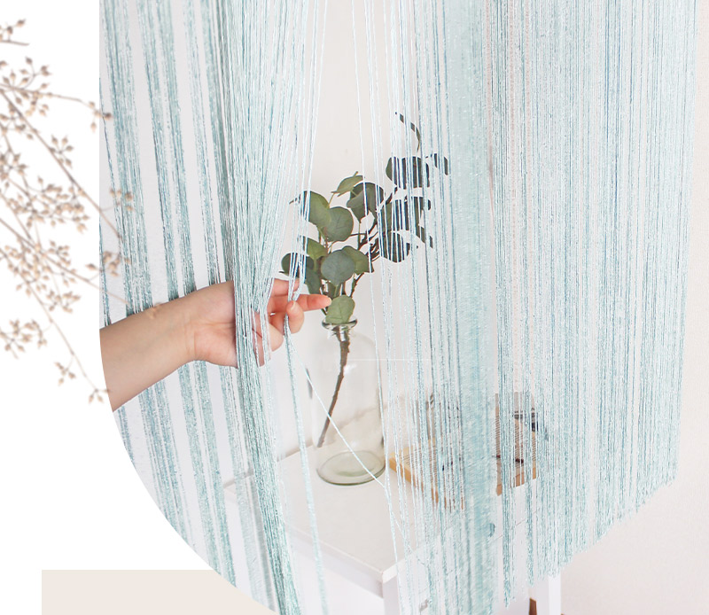 ひものれん ラメ糸 ストリングカーテン 間仕切り 仕切りカーテン