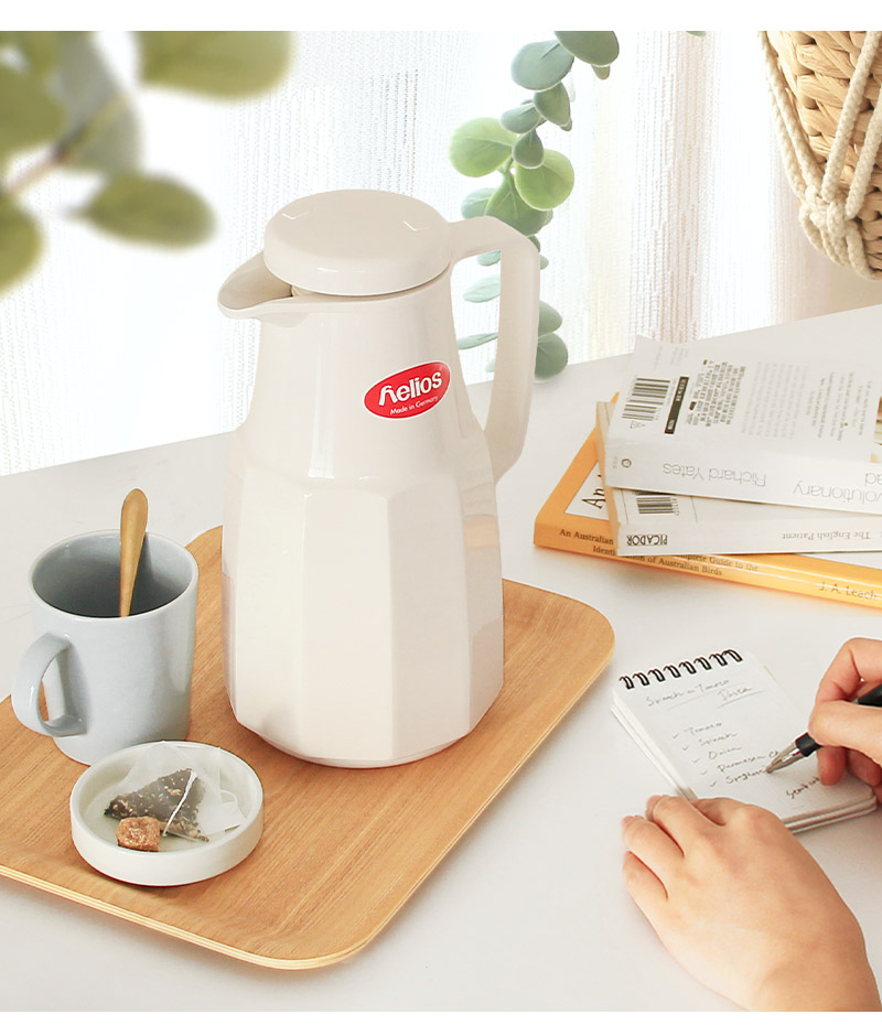 魔法瓶 卓上ポット ドイツ 1L 保温保冷 レトロ おしゃれ helios