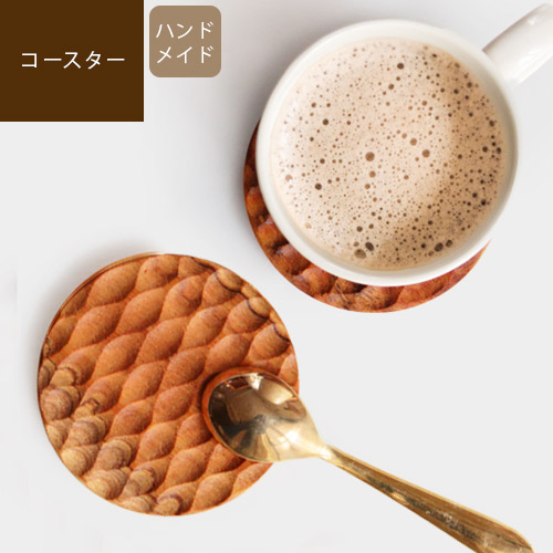 コースター 木製 丸 茶たく コップ置き 小皿 豆皿 天然木 チーク材