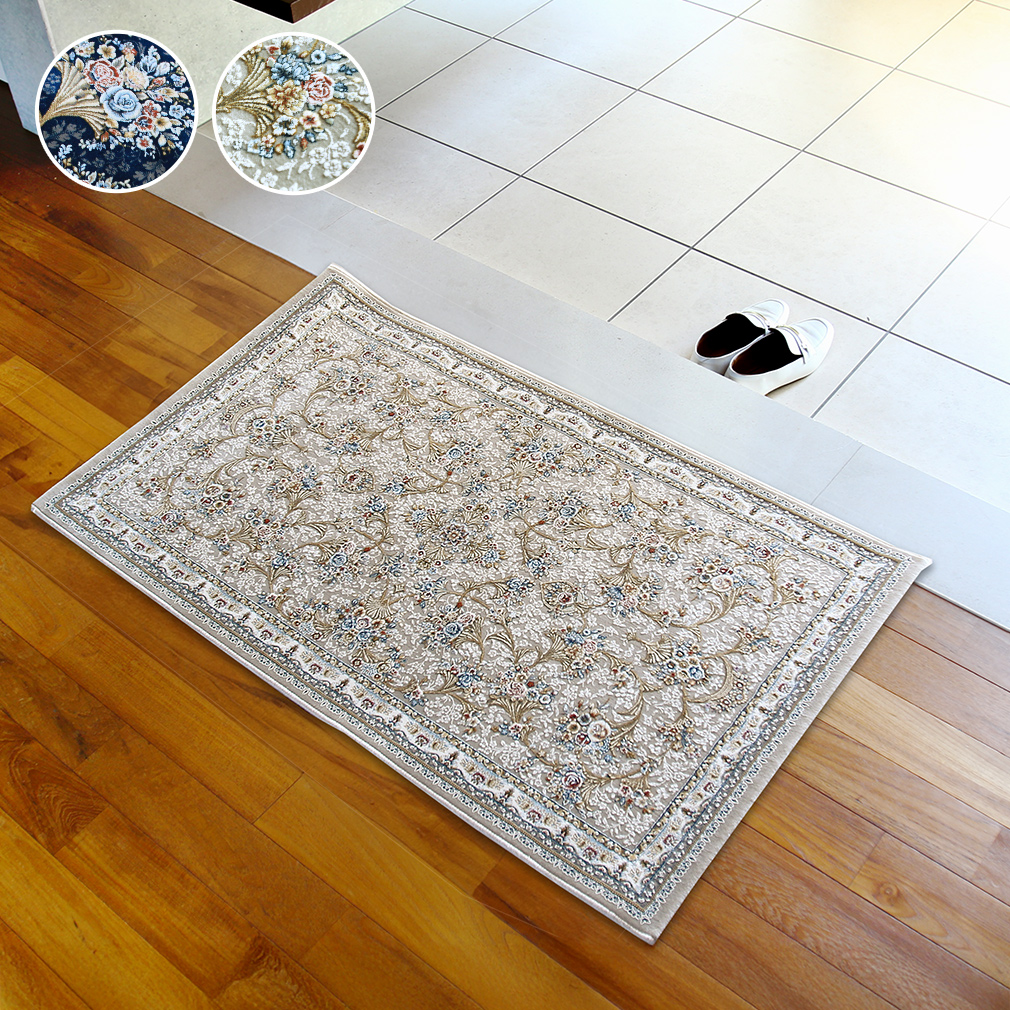 玄関マット 60×90cm 70×120cm 大きめ トルコ製 高級感 室内 屋内