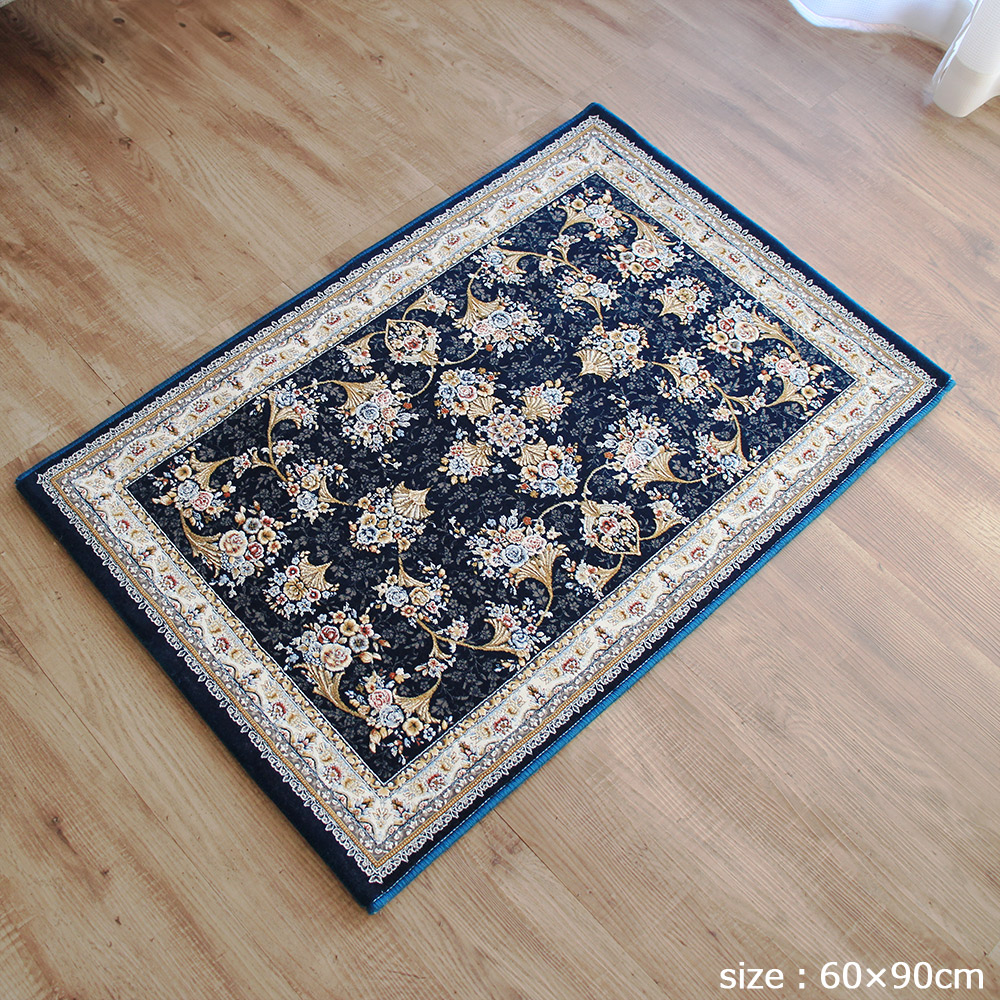 玄関マット 60×90cm 70×120cm 大きめ トルコ製 高級感 室内 屋内