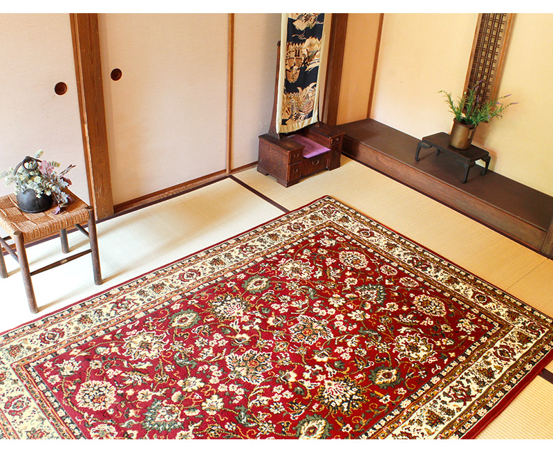 在庫限り アウトレット ウィルトン織ラグ 240×240cm 正方形