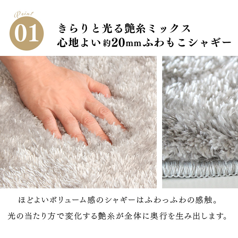 玄関マット 屋内マット 50×80cm 洗える ふわふわ シャギー 滑り止め付き おしゃれ 室内 屋内 ロイスター 爆買 関連画像4