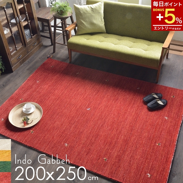 ギャベ ギャッベ ラグ 絨毯 ギャッベ絨毯 ギャベ絨毯 200x250 3