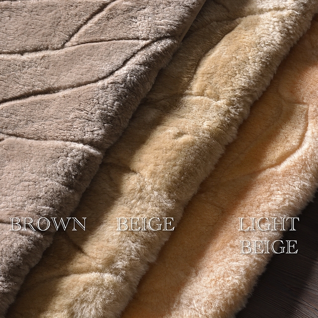 ムートン敷きパッド シングル ブラウン ムートン敷きパッド ムートンシーツ 敷きパッド 約 95x195 cm シングル