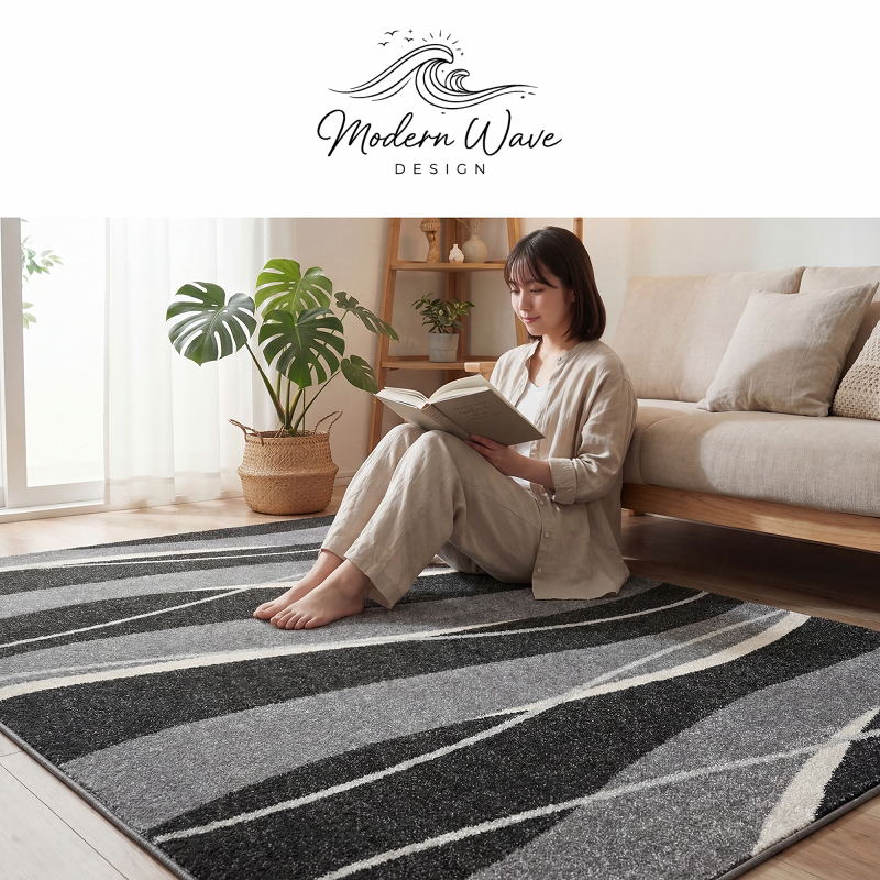 ラグ カーペット 北欧 柄 おしゃれ 厚手 お洒落 ウィルトン織 モダン