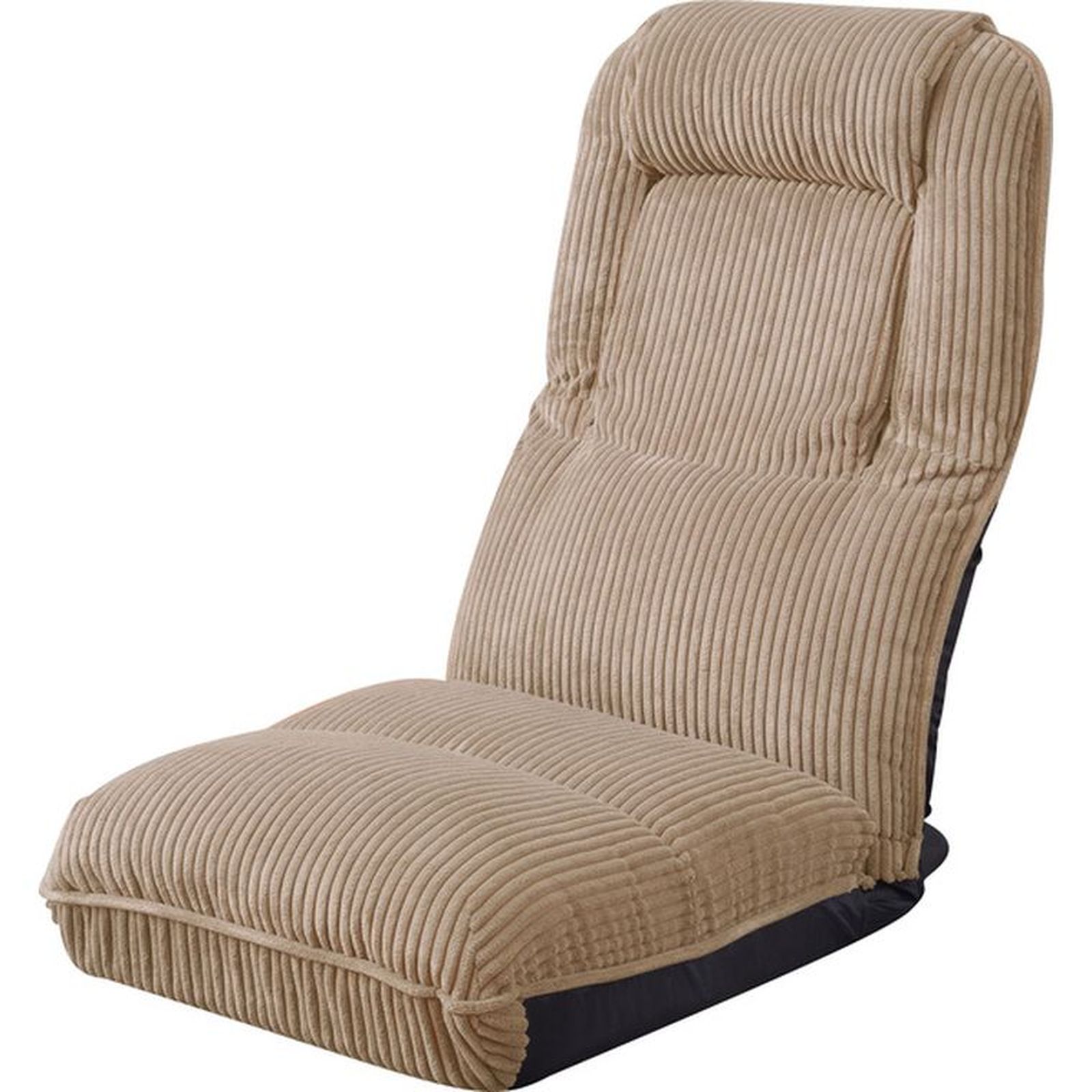 4WAYハイバックフロアチェア 約47×70×18×18cm ベージュ 座椅子 4WAYハイバックフロアチェア 約47×70×18×18cm ベージュ 座椅子