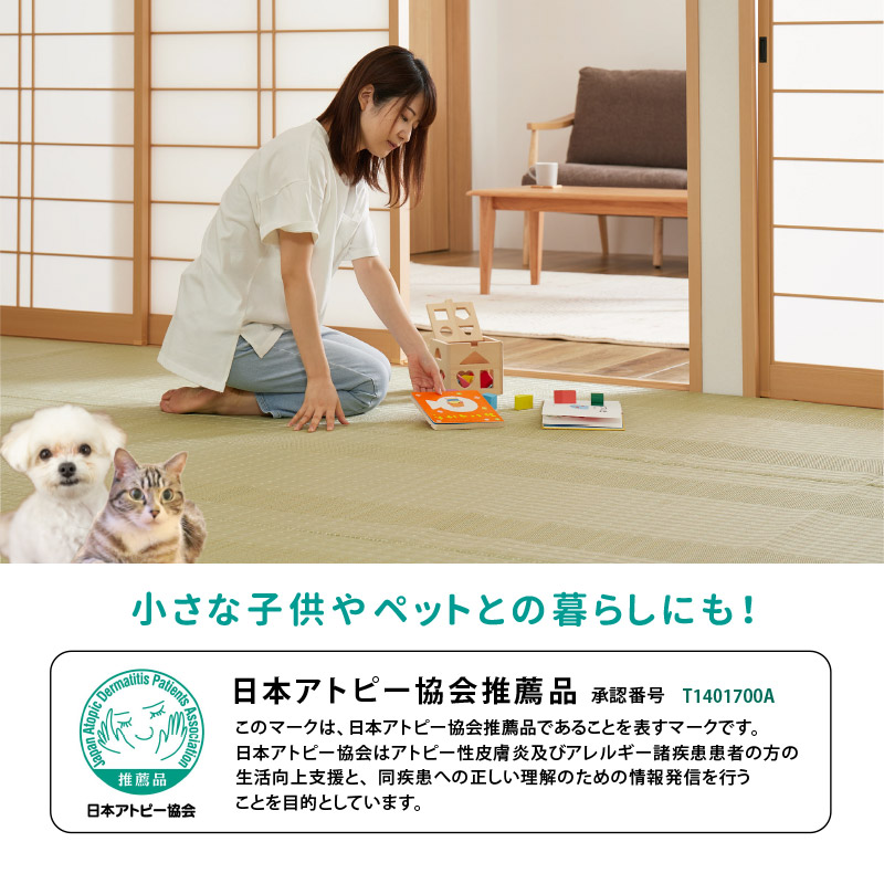 ラグ 洗える カーペット ビニール風 ゴザ 6畳 6帖 本間 6畳 286×382cm 花ござ たたみ風 洗える 無地 レジャーシート ペット ござ 涼風_18