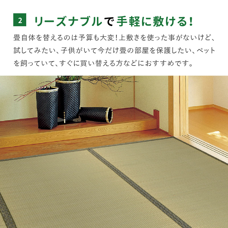 HAGiHARA カーペット い草 6畳 6帖 261×352cm 畳の上に敷くもの
