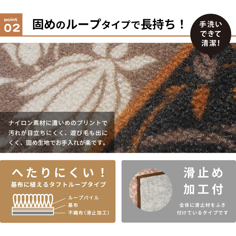 サイズオーダー 廊下敷き 廊下 カーペット ロ...の詳細画像4