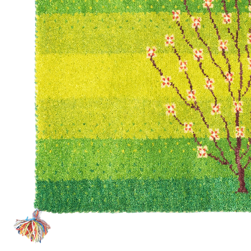 ギャベ ギャッベ 玄関マット 室内マット マット 40×120cm GABBEH おしゃれ 手織り 羊毛 ウール オールシーズン カラフル Dシリーズの画像