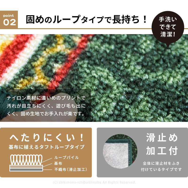サイズオーダー 廊下敷き 廊下 カーペット ロ...の詳細画像4