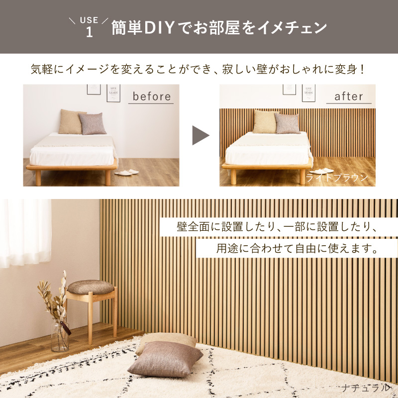 吸音パネル 吸音材 賃貸 DIY 壁 パネル 装飾 腰壁 繰り返し使える 木材 おしゃれ インテリア 吸音ボード 騒音対策 イパネッラ黒_4