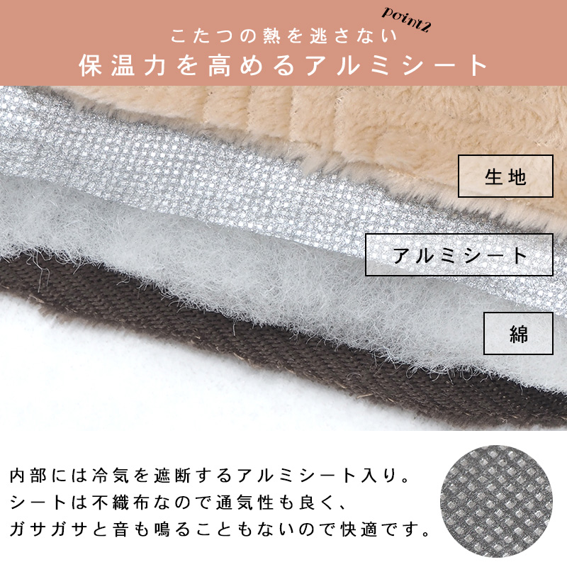 こたつセット こたつ 楕円形 幅90cm 折りたたみ 省スペース コンパクト 省エネ 洗える アルミシート入り シンプル おしゃれ エリプス ビケの画像
