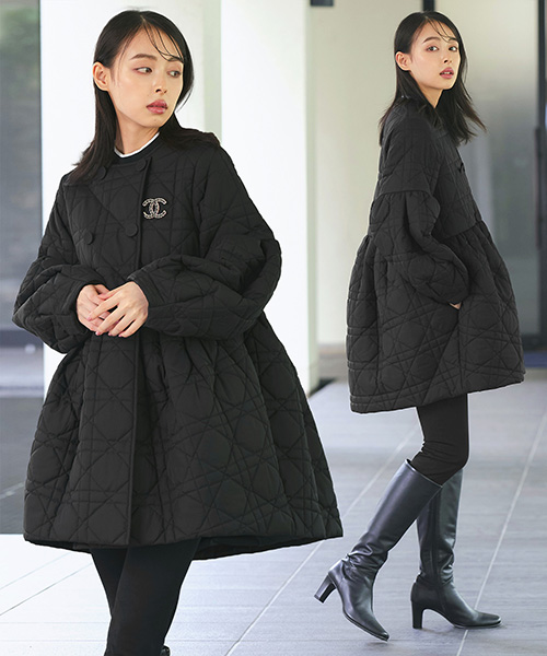 さくら様　フード付き ブラック　アウター　薄手　Lサイズ　ルイルエブティック RUIRUE BOUTIQUE（ルイルエブティック） レディース アウター 中綿