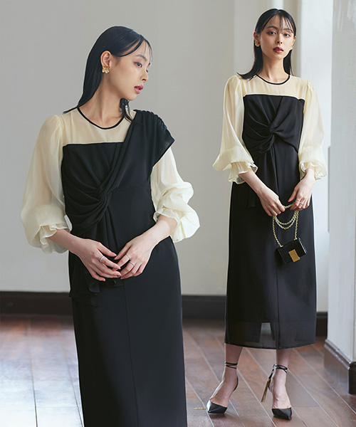 RUIRUE BOUTIQUE パーティードレス 結婚式 ロングワンピース