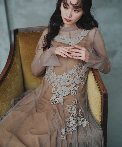 パーティードレス 結婚式 ロングワンピース オケージョン 大きいサイズ お呼ばれ 二次会 披露宴 フォーマル 50代 40代 30代 長袖 学生 服装 ミセス レディース | RUIRUE BOUTIQUE | 01