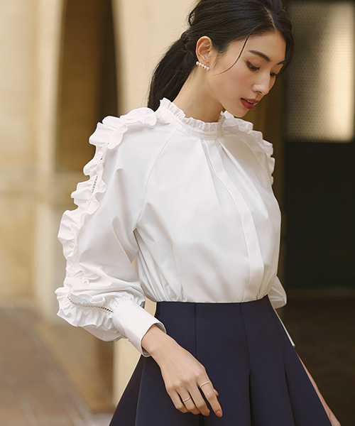 アニュアンス　新品未使用　ブラウス　トップス 長袖 2025年最新】Anuans ブラウスの人気アイテム - メルカリ