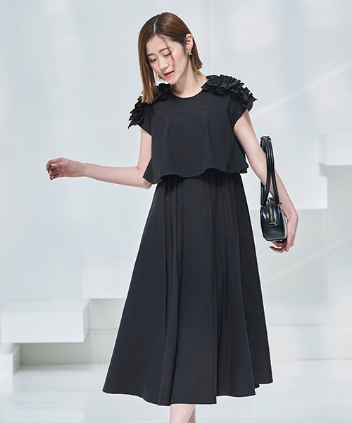 凛子です❤スッキリした❤「エムプルミエロングワンピース ウエスト切替ロングワンピース | m-i-d | M-PREMIER(エム