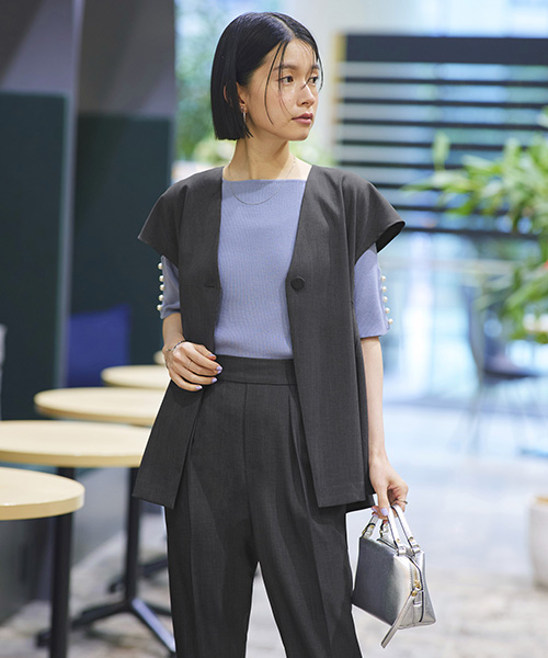 RUIRUE BOUTIQUE レディース セットアップ テーパードパンツ