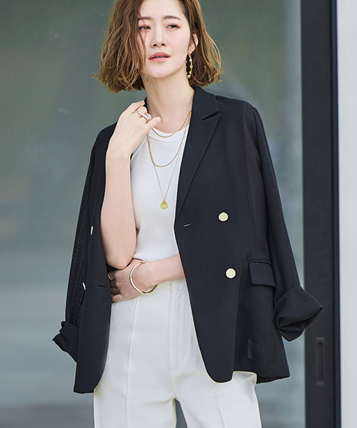RUIRUE BOUTIQUE レディース テーラードジャケット オフィス