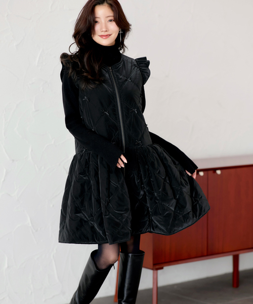 RUIRUE BOUTIQUE（ルイルエブティック） レディース ジレ キルティング