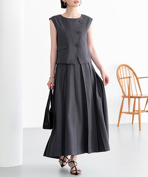 RUIRUE BOUTIQUE（ルイルエブティック） レディース セットアップ ジレ