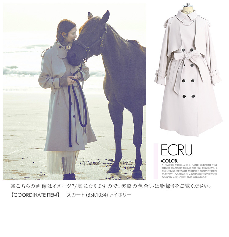 RUIRUE BOUTIQUE レディース ロングコート ウールコート ウール