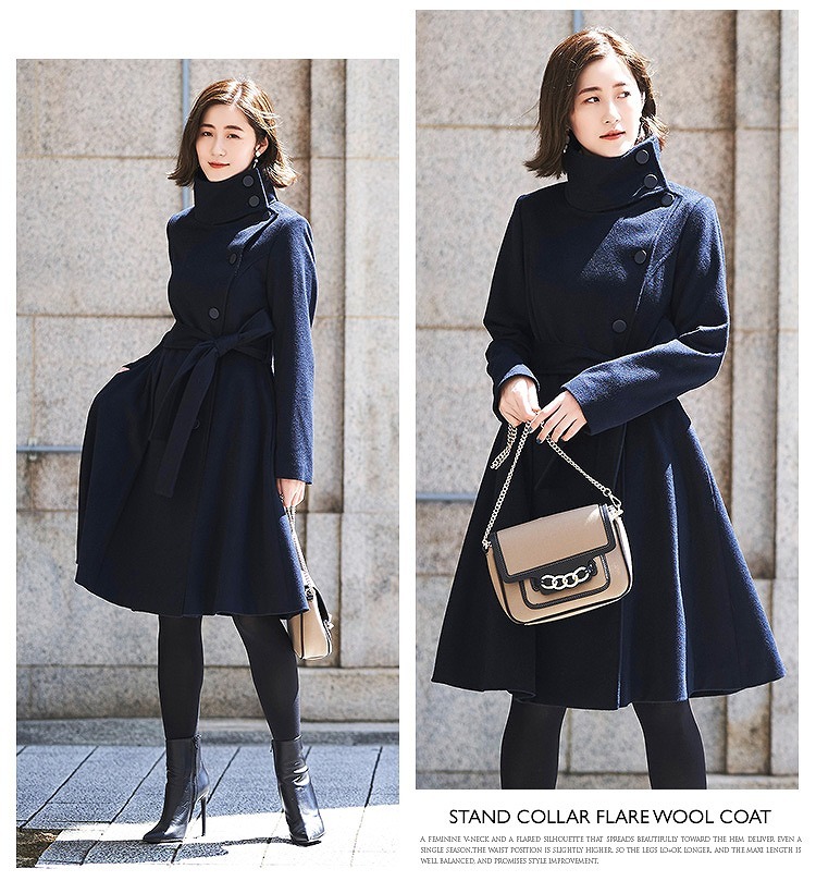 RUIRUE BOUTIQUE レディース ロングコート ウールコート ウール RUIRUE BOUTIQUE レディース ロングコート ウールコート ウール