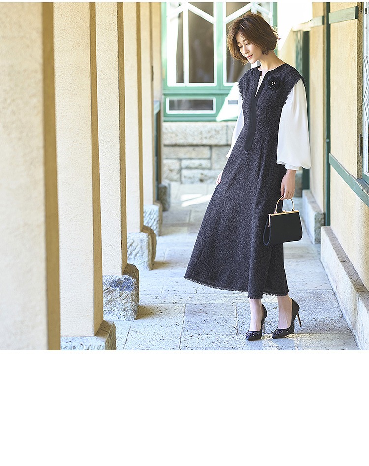 ワンピース 7分袖 きれいめ 入学式 卒業式 結婚式 二次会 L1170 u1205_19.jpg